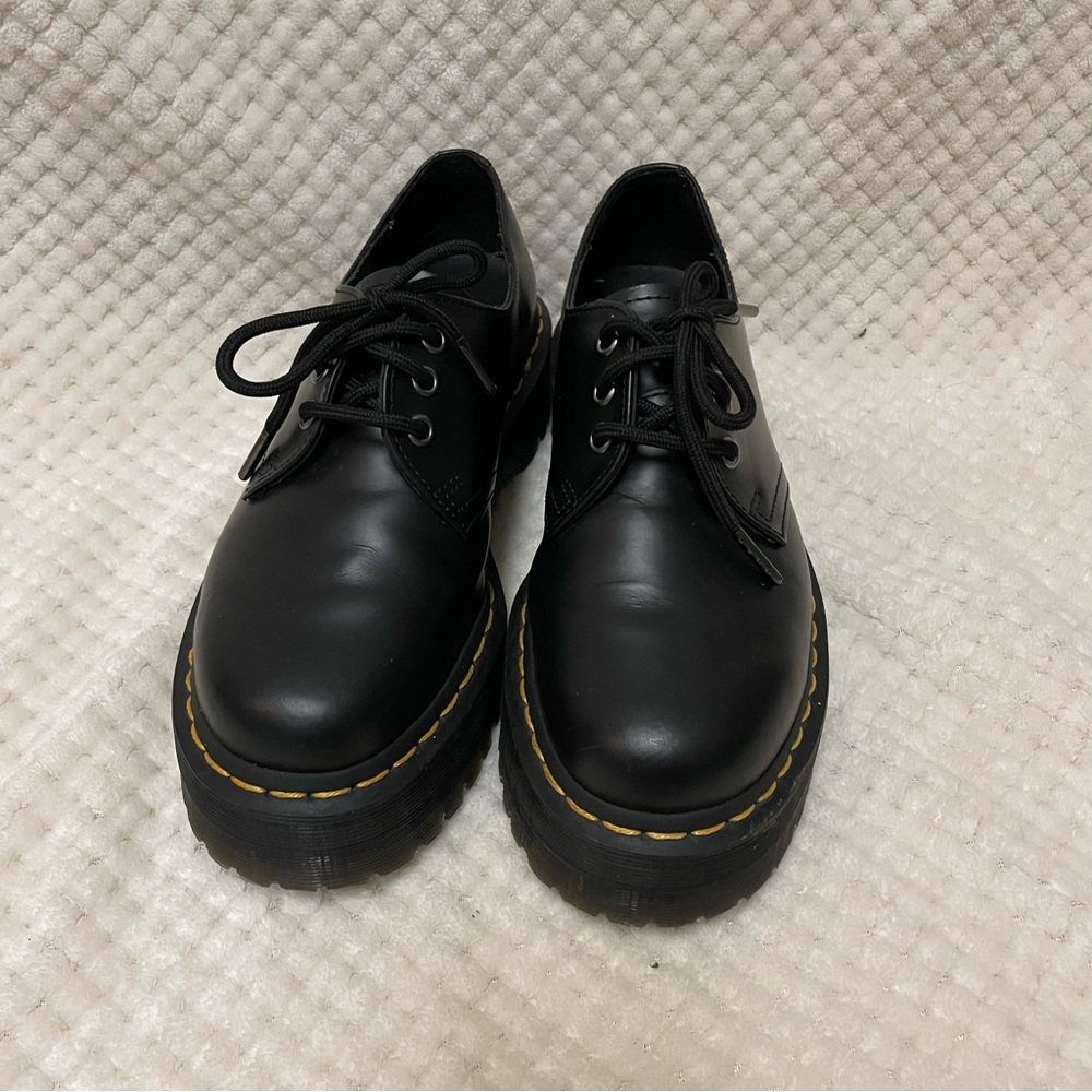 Dr. Martens Black Platform Quad oxfords size 7 - Picture 2 of 10